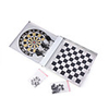 031P3 Aluminum Mini Magnetic Chess Dart Board Travel Game Set
