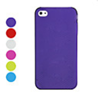 0.5mm Ultra-Thin Protective Back Case for iPhone 4/4S - Cloud Pattern/Different Colors Available