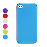 0.5mm Ultra-Thin Protective Back Case for iPhone 4/4S - Different Colors Available
