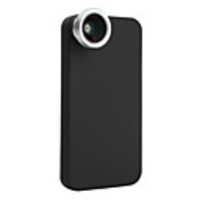 0.5x Wide-angle Fish Eye Thread Lens with Back Case for iPhone 4 and 4S