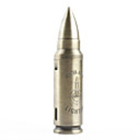 0.8" Bullet Shaped Windproof Lighter with Indicating Led Light