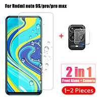 1-2Pcs 2 in 1Camera lens Tempered Glass for Xiaomi Redmi Note 9 Pro Max/Note 9S Screen Protector Film For Redmi Note 9 Pro Glaass