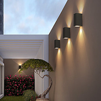 1 Head 2 Heads Outdoor Led Waterproof Top and Bottom Lighting Wall Lamp Modern Minimalist Style Indoor Living Room Aisle Balcony Wall Lamp miniinthebox