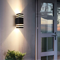 1 Head 2 Heads Outdoor Waterproof LED Wall Light Aluminum Alloy Material and Various Styles Modern Villa Courtyard Wall Lamp miniinthebox