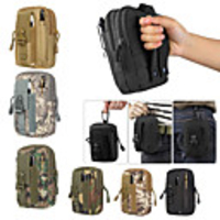 1 L Waist Bag / Waist pack Military Tactical Backpack Multifunctional Fast Dry Wear Resistance Outdoor Hunting Fishing Hiking Cloth Nylon ACU Color Jungle camouflage Digital Jungle