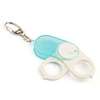 1 LED With 2 Magnifiers Transparent Blue (10 X)