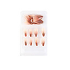 1 Pack Brown Fake Nail Stickers Wearable Nails Finished Nails Removable Nails European And American French Ballet Nails