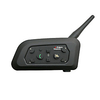 1 Pack Motorcycle Intercom Bluetooth Helmet Headset V6-1200 Meter Full Duplex Real-Time Motorbike Wireless Headphone Communicator Talk