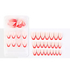 1 Pack Pink And Red Fake Nail Stickers Wearable Nails Finished Nails Removable Nail Stickers European And American French Ballet Nails