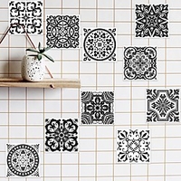 1 Packed 10 Pieces Removable Wall Sticker for Kitchem/Bathroom