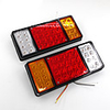 1 Pair 12V 36 LED Car Truck Tail Light Warning Lights Rear Lamps Waterproof Tailights Rear Parts for Trailer Truck