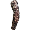 1 Pair Cycling Sleeves Sun Sleeves Compression Sleeves 3D Tattoo Printed UPF 50 Sunscreen UV Resistant Bike Dark Grey Titanium RedBrown Nylon Spandex for Unisex Adults