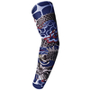 1 Pair Cycling Sleeves Sun Sleeves Compression Sleeves Pattern Fashion 3D Tattoo Printed UPF 50 Sunscreen UV Resistant Bike Black Brown Dark Grey Spandex for Unisex Adults