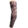 1 Pair Cycling Sleeves Sun Sleeves Compression Sleeves Pattern Fashion 3D Tattoo Printed UPF 50 Sunscreen UV Resistant Bike Black Brown Dark Grey Spandex for Unisex Adults