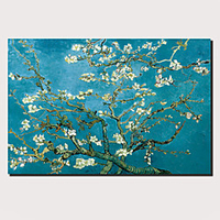 1 Panel Wall Art Canvas Prints Painting Artwork Picture apricot flower Painting Home Decoration Decor Rolled Canvas No Frame Unframed Unstretched miniinthebox