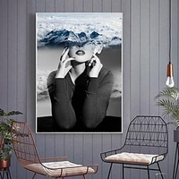 1 Panel Wall Art Canvas Prints Painting Artwork Picture Woman Painting Home Decoration Decor Rolled Canvas No Frame Unframed Unstretched miniinthebox