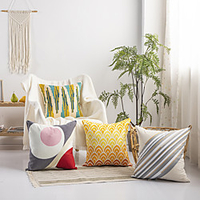 1 Pc Decorative Geometric Embroidery Throw Pillow Cover Pillowcase Cushion Cover for Bed Couch Sofa 1818 Inches 4545cm