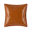 1 pc Faux Leather Pillow Cover Solid Colored Square Modern Classic Light Luxury