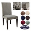 1 Pc Plush Chair Cover High Strech Dining Chair Slipcover High Stretch Solid Color Furniture Protector Removable Washable Chair Seat Protector Cover for Home Party Hotel Wedding Ceremony