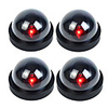 1 Pc/4 Pcs RED LED Lights Flashing Fake Dummy Dome Security Camera
