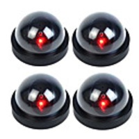 1 Pc/4 Pcs RED LED Lights Flashing Fake Dummy Dome Security Camera
