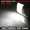1 Pcs 3.5W 12V 24 LED Cool White Dimmable Ceiling Single Dome Light 12V Motorhome Van RV