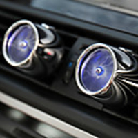 1 PCS Atmosphere Lights Car Perfume Super Cool Fan Top Quality Car Air Freshener Vent Clip Outlet Fragrance Auto Accessories