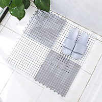 1 pcs Buckle Type Cases Shoe mat (protective cover) PVC Bathroom Gray White miniinthebox