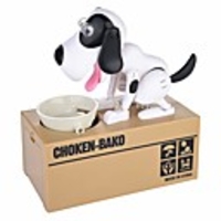 1 pcs Choken Bako Bank Piggy Bank / Money Bank Saving Money Box Munching Toy ABS Dog Novelty Kid