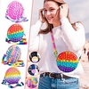 1 pcs Cute Pop Shoulder Bag Purse with Fidget Toys Pack for Girls Women - Rainbow Pop Bubble Purse Crossbody Bag for Girls School Supplies Christmas Stocking Stuffers Birthday Gifts for Girls miniinthebox