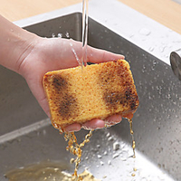 1 pcs Easy to Use Easy to clean Sponges Scrubbers Sponge Home Light Gold Yellow miniinthebox