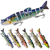 1 pcs Fishing Lures Hard Bait Multi Jointed Swimbaits lifelike 3D Eyes 8 Segment Bass Trout Pike Freshwater and Saltwater Sea Fishing / ABS miniinthebox