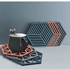 1 pcs insulation coaster TPR Home Blue Burgundy Beige miniinthebox