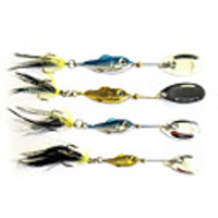 1 pcs Jigs Fishing Lures Buzzbait Spinnerbait Lures Spinnerbaits Feathers Bass Trout Pike Stainless Steel