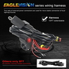 1 Pcs Led Motorcycle Spotlights Motorcycle External Working Light Strong White Light Electric LED Lights Fog Light For Motorbike Black