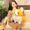 1 pcs Pillow Plush Doll Sofa Toys Simulation Plush Toy Stuffed Animal Plush Toy Dog Animal Corgi Comfortable Realistic PP Plush Imaginative Play,  Stocking,  Great Birthday Gifts Party Favor Supplies
