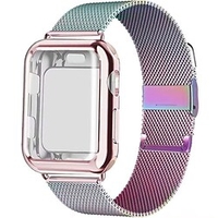 1 pcs Smart Watch Band for Apple iWatch 38mm 40mm 41mm 42mm 44mm 45mm Milanese Loop SmartWatch Band with Case Stainless Steel Business Solid Series 7 / SE / 6/5/4/3/2/1 Replacement Wrist Strap miniinthebox