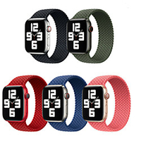 1 pcs Smart Watch Band for Apple iWatch Apple Watch Series 7 / SE / 6/5/4/3/2/1 Sport Band Weave Bracelet Fabric Nylon Soft Breathable Braided Replacement Wrist Strap miniinthebox