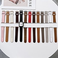 1 pcs Smart Watch Band for Apple iWatch Series 7 / SE / 6/5/4/3/2/1 Business Band Genuine Leather Business Solid Color Replacement Wrist Strap 38/40/41mm 42/44/45mm miniinthebox