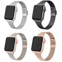 1 pcs Smart Watch Band for Apple Watch 38/40/41mm 42/44/45mm Stainless Steel Smartwatch Strap Milanese Loop for iWatch Series 7 / SE / 6/5/4/3/2/1 Replacement Wristband miniinthebox