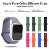 1 pcs Smart Watch Band for Apple Watch Band 38/40/41mm 42/44/45mm Elastic Soft Silicone Breathable Strap Solid Color iWatch Series 7 / SE / 6/5/4/3/2/1 Replacement Wristband miniinthebox