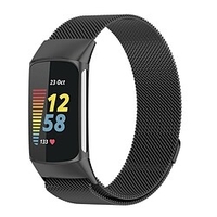 1 pcs Smart Watch Band for Fitbit Charge 5 Stainless Steel Smartwatch Strap Magnetic Adjustable Milanese Loop Charge 5 Replacement Wristband miniinthebox
