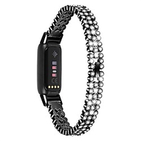 1 pcs Smart Watch Band for Fitbit Fitbit Luxe Jewelry Design Stainless Steel Replacement Wrist Strap miniinthebox