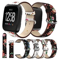 1 pcs Smart Watch Band for Fitbit Versa 2 / Versa / Versa Lite Genuine Leather Smartwatch Strap Business Leather Loop Business Band Replacement Wristband miniinthebox