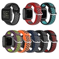1 pcs Smart Watch Band for Fitbit Versa 2 / Versa / Versa Lite Silicone Smartwatch Strap Soft Breathable Sport Band Classic Buckle Replacement Wristband miniinthebox