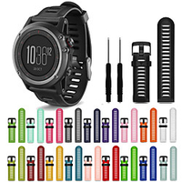 1 pcs Smart Watch Band for Garmin Fenix 3 HR Fenix 3 Sapphire Fenix 3 Sport Band Silicone Replacement Wrist Strap miniinthebox