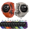 1 pcs Smart Watch Band for Garmin Instinct 2/2 Solar / Solar / Instinct Standard 22mm Silicone Smartwatch Strap Elastic Breathable Classic Clasp Sport Band Replacement Wristband miniinthebox