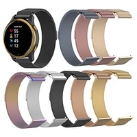 1 pcs Smart Watch Band for Garmin Venu/Venu 2 Plus / Sq / Sq Music Garmin Venu Stainless Steel Smartwatch Strap Luxury Magnetic Clasp Milanese Loop Replacement Wristband miniinthebox