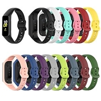 1 pcs Smart Watch Band for Samsung Samsung Galaxy Galaxy Fit 2(SM-R220) Silicone Smartwatch Strap Soft Elastic Breathable Sport Band Classic Buckle Replacement Wristband miniinthebox