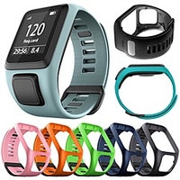 1 pcs Smart Watch Band for TomTom TomTom Adventurer TomTom Golfer 2 TomTom Spark 3 TomTom Runner 2 TomTom Runner 3 Sport Band Silicone Replacement Wrist Strap miniinthebox